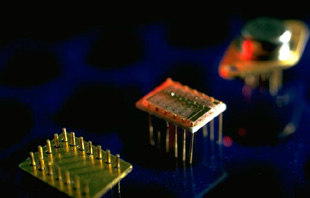 Photo of electronic components